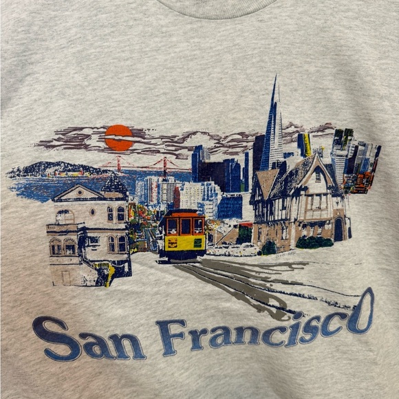Vintage San Francisco T Shirt Fruit of the Loom Made in USA Size XL - Picture 4 of 12